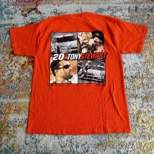 Vintage Y2K Winner's Circle Tony Stewart #20 Home Depot NASCAR T Shirt Large